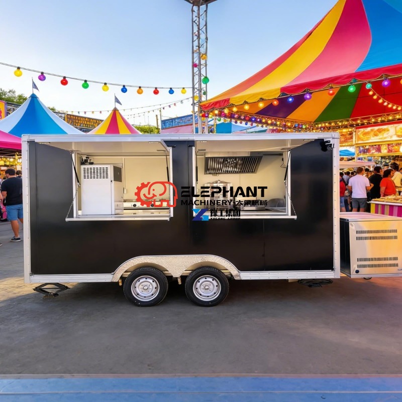 Food Snacks Catering - Remolque de Comida Móvil Multifuncional de