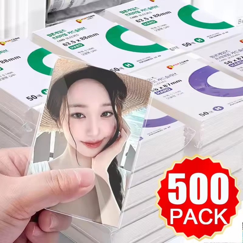 Popcorn - 500 Fundas para Tarjetas de Kpop